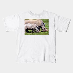 Southern White Rhino Rhinoceros Kids T-Shirt